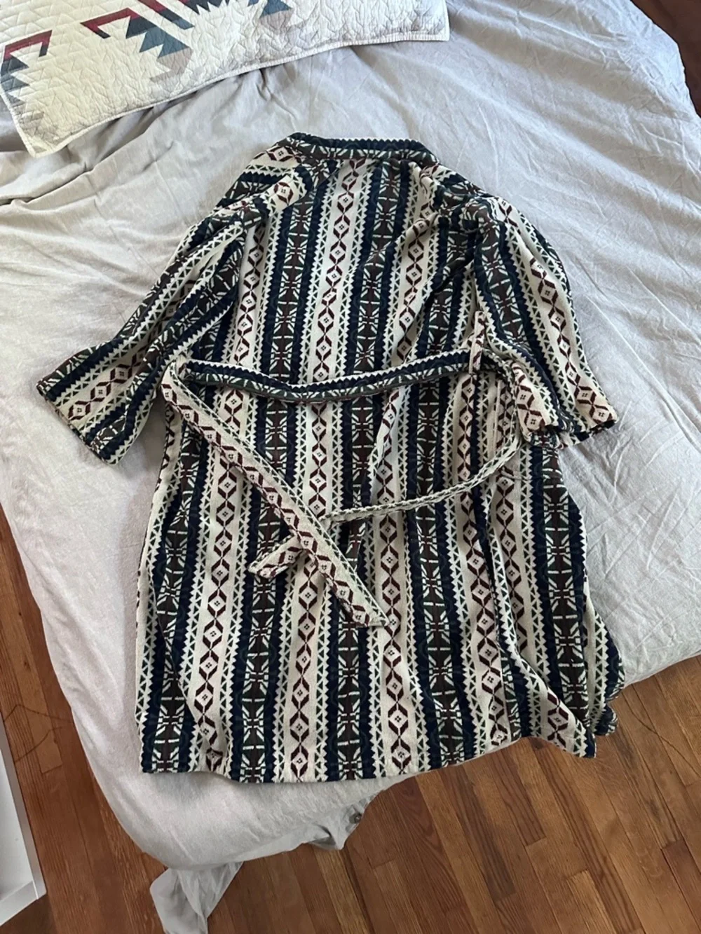 Vintage Polo Ralph Lauren belted robe, 100% cotton, made in Brazil, One Size